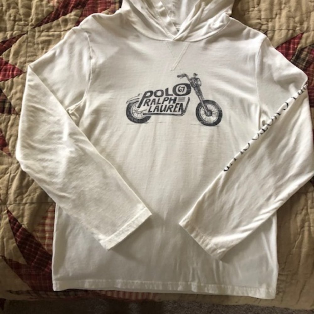 Boys Polo Ralph Lauren Hoodie PRLC 67 Moto Club size Large